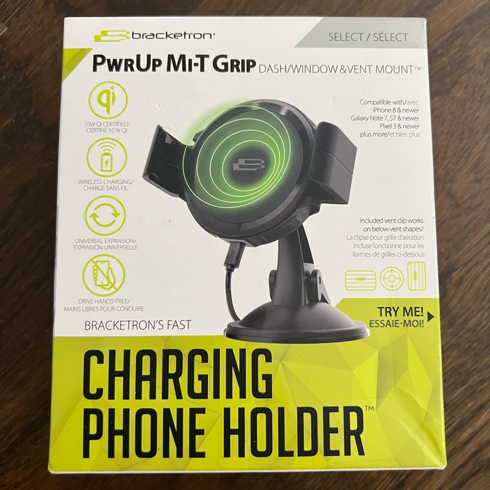 Bracketron Pwrup Mi-T Charging Phone Holder - Dash/Window/Vent - BT2-934-2